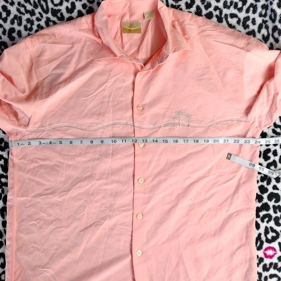 Hobie Hawaiian Style Button Down Short Sleeve Polo - Picture 3 of 15